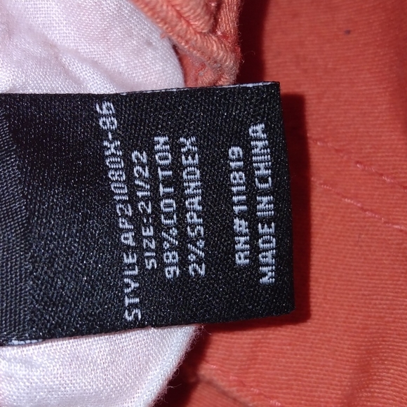 SILVER CRUSH ORANGE LONG PANT W HOLES SIZE 21 - Picture 9 of 9